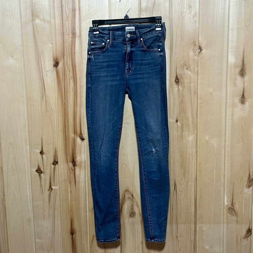Mother Distressed High Waist Looker Jeans Size 25